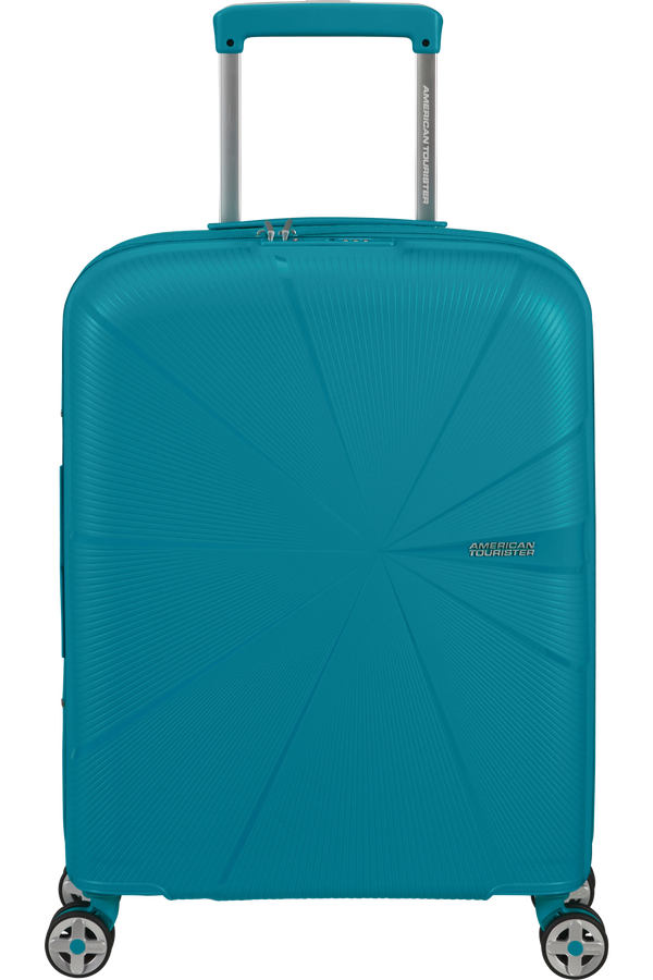 Mala de Cabine 55cm Expansível 4 Rodas Azul-Esverdeado - StarVibe | American Tourister