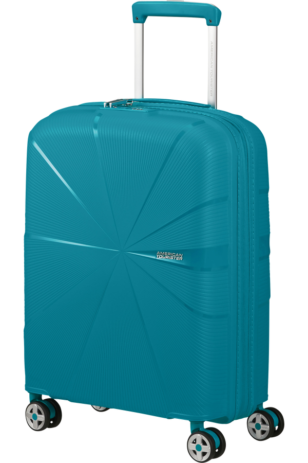 Mala de Cabine 55cm Expansível 4 Rodas Azul-Esverdeado - StarVibe | American Tourister