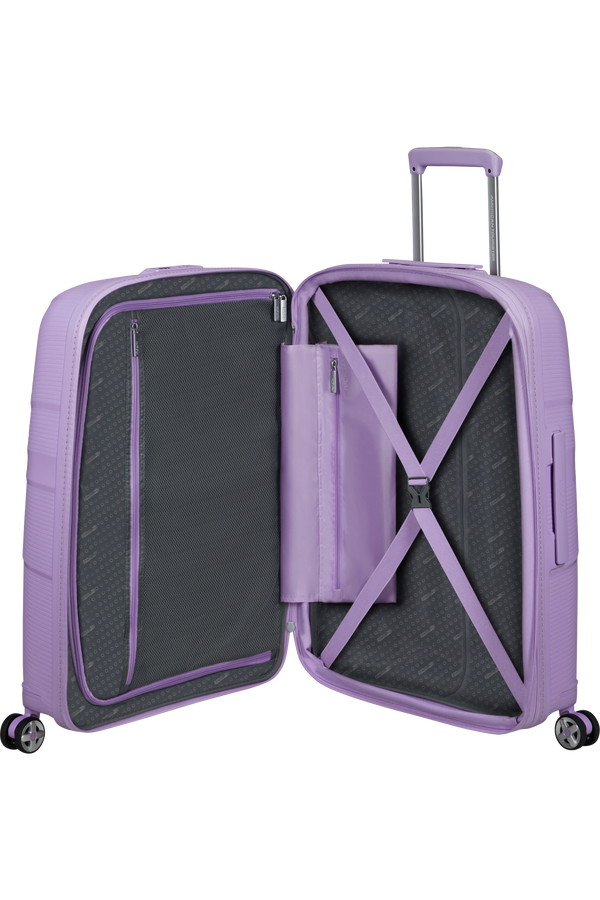 Mala de Viagem Média 67cm Expansível 4 Rodas Lavanda Digital - StarVibe | American Tourister