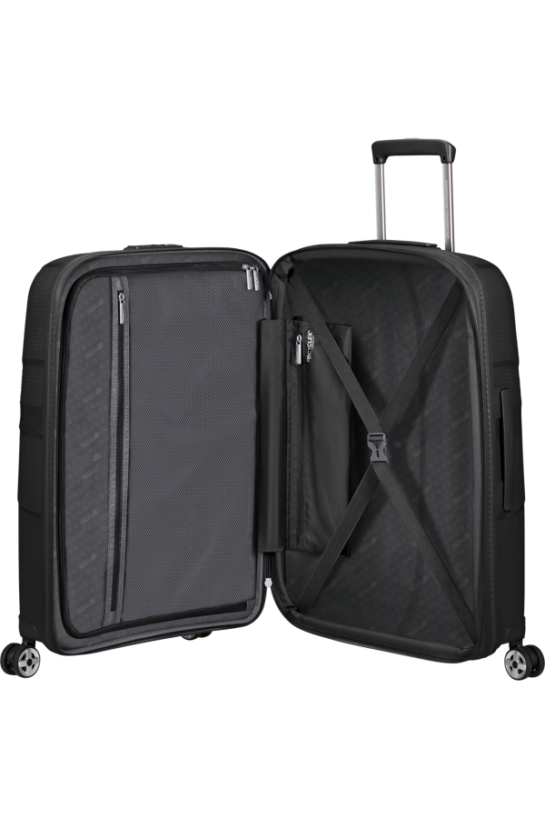 Mala de Viagem Média 67cm Expansível 4 Rodas Preta - StarVibe | American Tourister