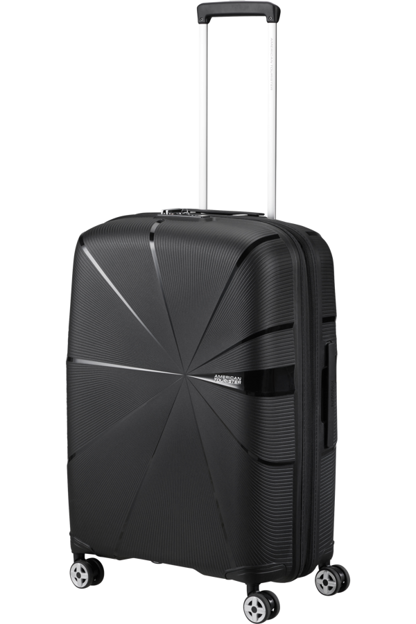 Mala de Viagem Média 67cm Expansível 4 Rodas Preta - StarVibe | American Tourister