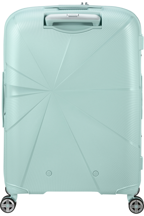 Mala de Viagem Média 67cm Expansível 4 Rodas Metalizada Azul Surf - StarVibe | American Tourister