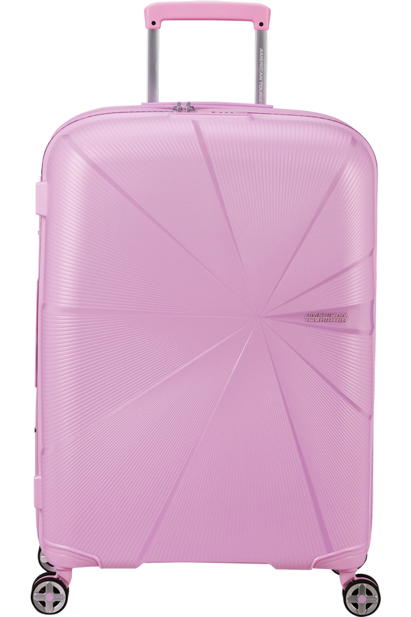 Mala de Viagem Média 67cm Expansível 4 Rodas Metalizada Lavanda Pastel - StarVibe | American Tourist