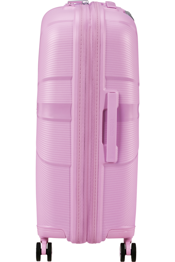 Mala de Viagem Média 67cm Expansível 4 Rodas Metalizada Lavanda Pastel - StarVibe | American Tourist