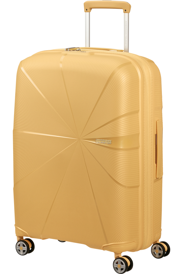 Mala de Viagem Média 67cm Expansível 4 Rodas Metalizada Banana - StarVibe | American Tourister