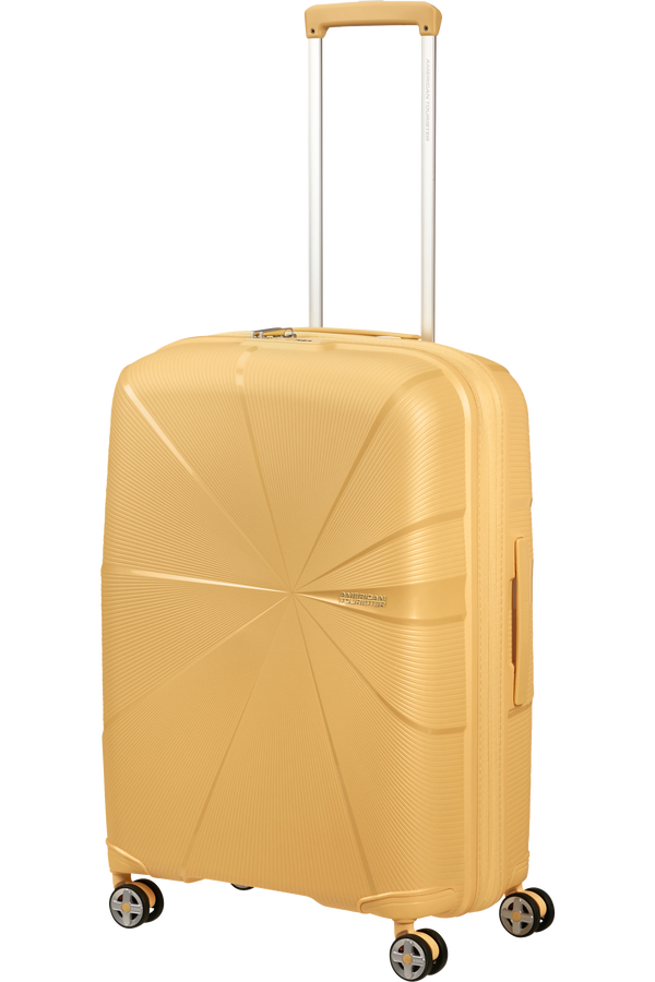 Mala de Viagem Média 67cm Expansível 4 Rodas Metalizada Banana - StarVibe | American Tourister
