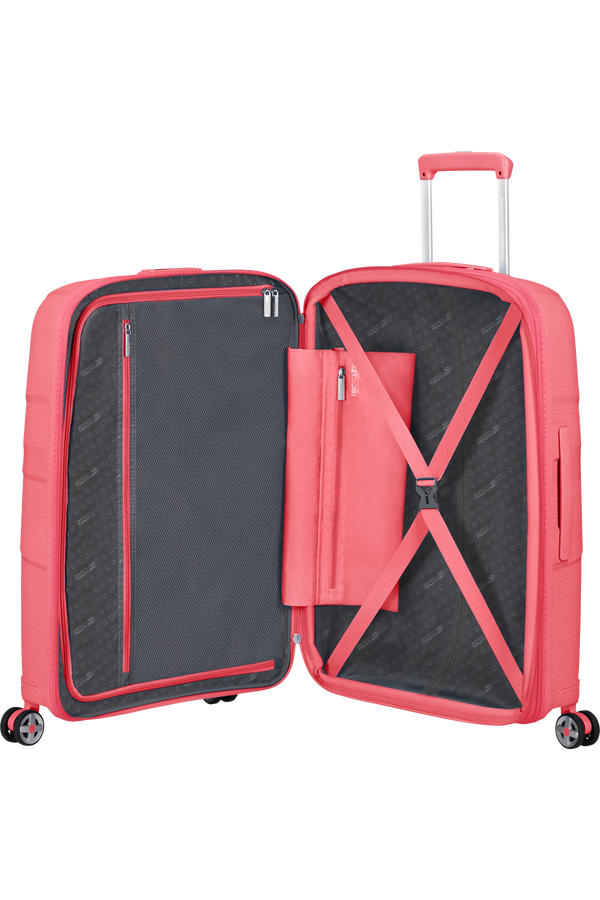 Mala de Viagem Média 67cm Expansível 4 Rodas Coral - StarVibe | American Tourister