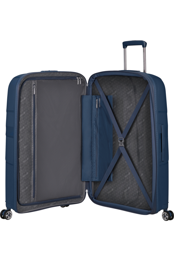 Mala de Viagem Grande 77cm Expansível 4 Rodas Azul-Marinho - StarVibe | American Tourister