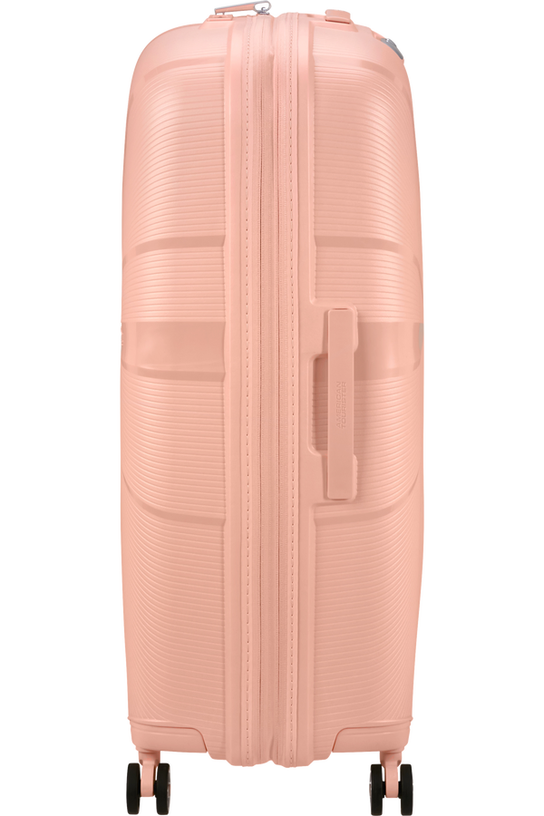 Mala de Viagem Grande 77cm Expansível 4 Rodas Metalizada Pêssego - StarVibe | American Tourister