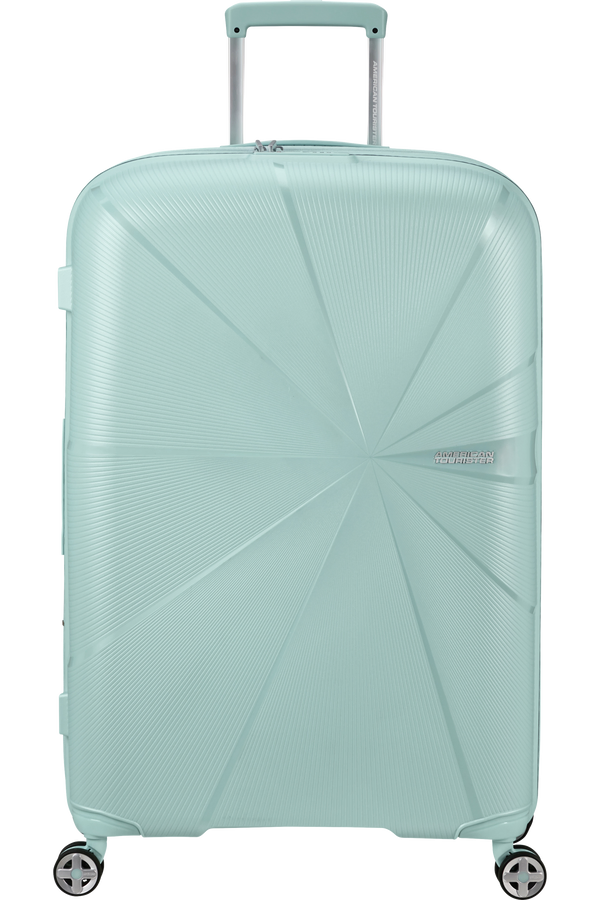 Mala de Viagem Grande 77cm Expansível 4 Rodas Metalizada Azul-Surf - StarVibe | American Tourister