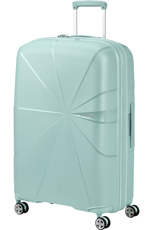 Mala de Viagem Grande 77cm Expansível 4 Rodas Metalizada Azul-Surf - StarVibe | American Tourister