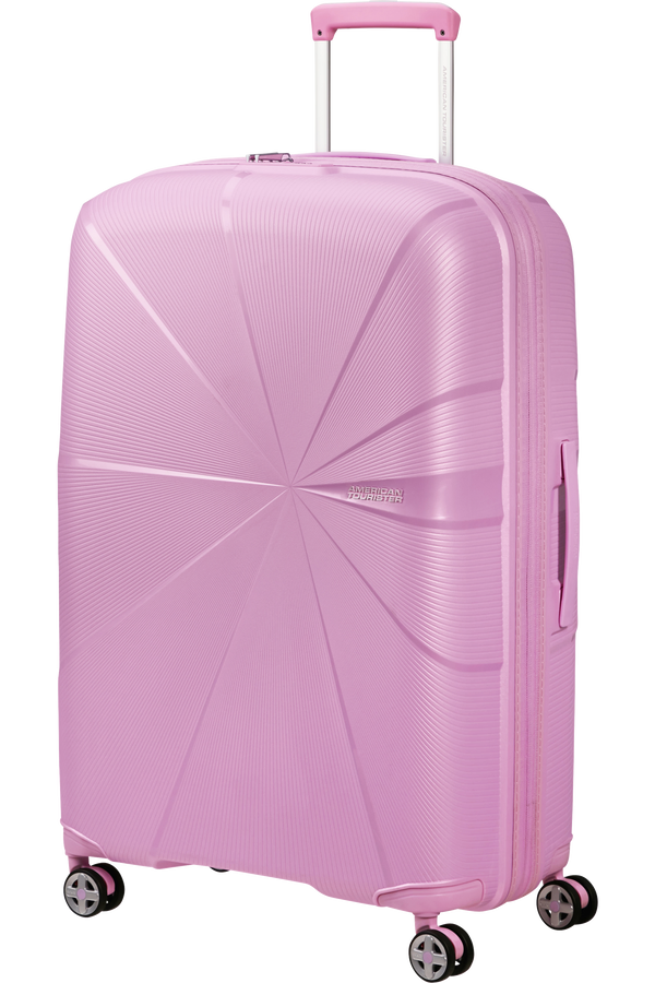 Mala de Viagem Grande 77cm Expansível 4 Rodas Metalizada Lavanda Pastel - StarVibe | American Touris