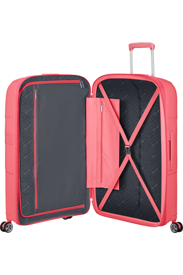 Mala de Viagem Grande 77cm Expansível 4 Rodas Coral - StarVibe | American Tourister