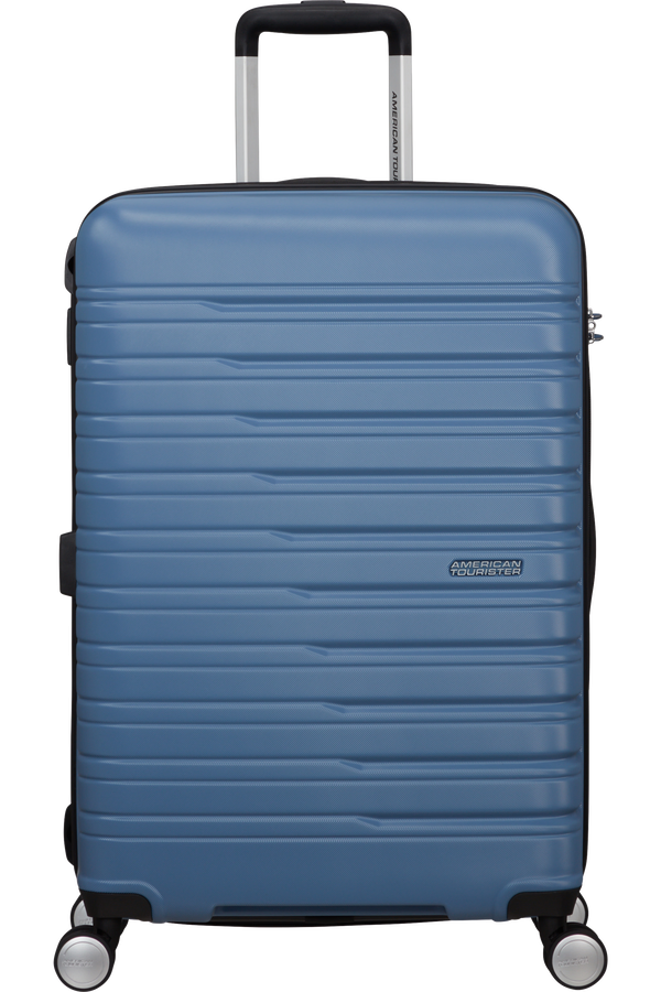Mala de Viagem Média 67cm Expansível 4 Rodas Azul Coroa - Flashline | American Tourister