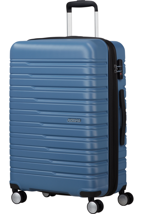 Mala de Viagem Média 67cm Expansível 4 Rodas Azul Coroa - Flashline | American Tourister
