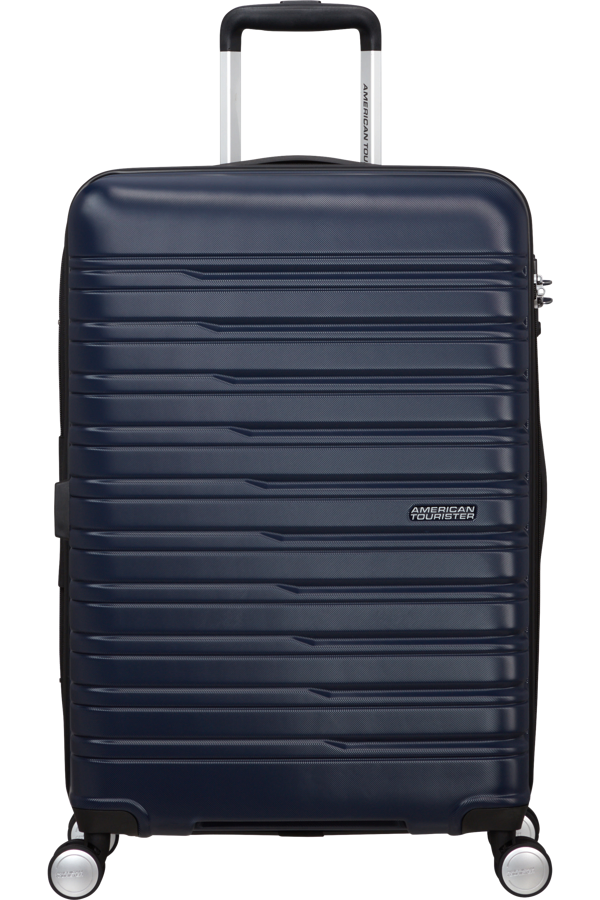 Mala de Viagem Média 67cm Expansível 4 Rodas Azul Tinta - Flashline | American Tourister