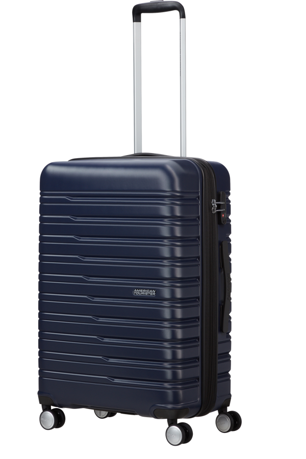 Mala de Viagem Média 67cm Expansível 4 Rodas Azul Tinta - Flashline | American Tourister