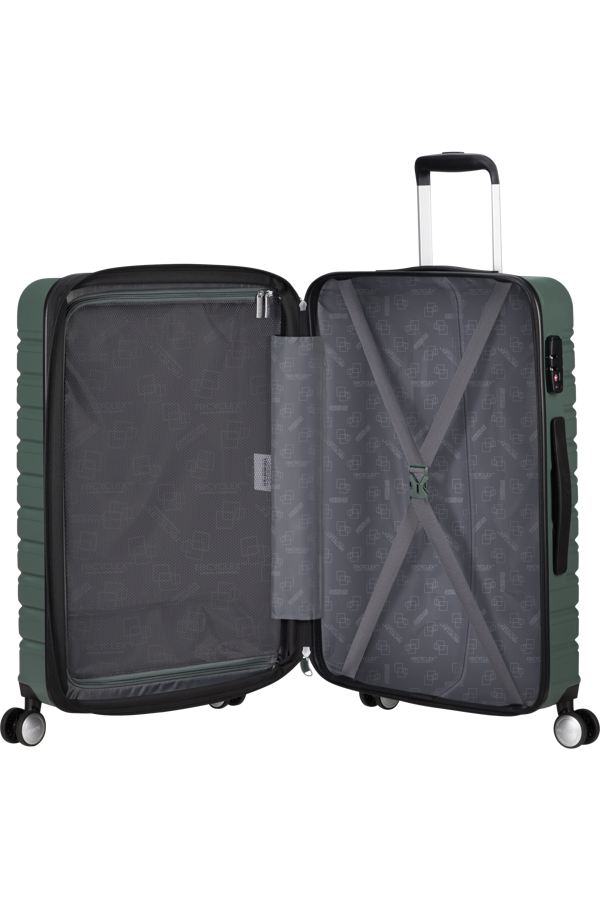 Mala de Viagem Média 67cm Expansível 4 Rodas Verde Floresta - Flashline | American Tourister