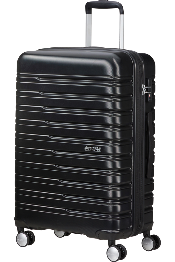 Mala de Viagem Média 67cm Expansível 4 Rodas Preto Sombra - Flashline | American Tourister