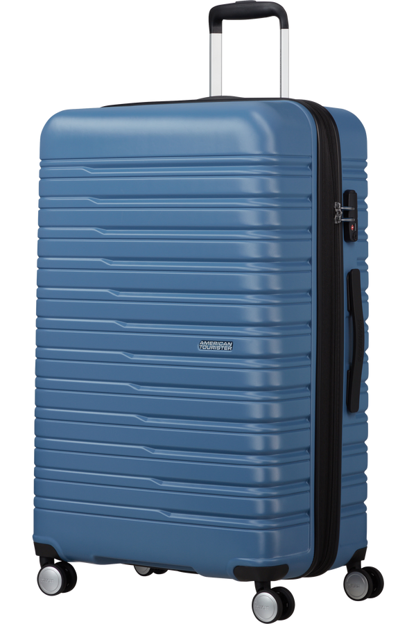 Mala de Viagem Grande 78cm Expansível 4 Rodas Azul Coroa - Flashline | American Tourister