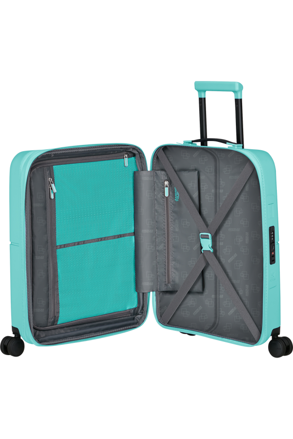 Mala de Cabine 55cm Expansível 4 Rodas Azul-Celeste - DashPop | American Tourister®