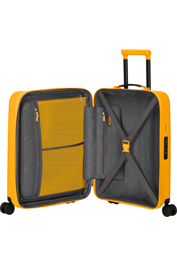 Mala de Cabine 55cm Expansível 4 Rodas Amarelo-Dourado - DashPop | American Tourister