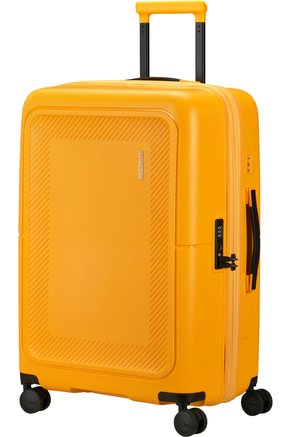Mala de Viagem Média 67cm Expansível 4 Rodas Amarelo-Dourado - DashPop | American Tourister