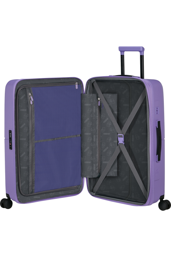 Mala de Viagem Média 67cm Expansível 4 Rodas Violeta Púrpura - DashPop | American Tourister®