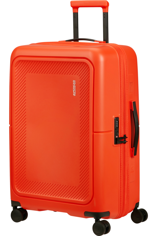 Mala de Viagem Média 67cm Expansível 4 Rodas Vermelho Tangerina - DashPop | American Tourister