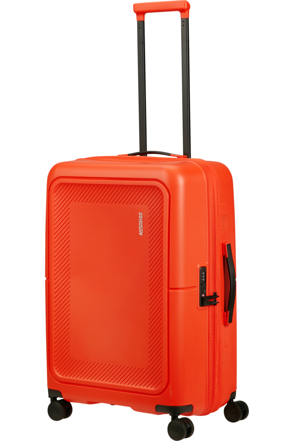 Mala de Viagem Média 67cm Expansível 4 Rodas Vermelho Tangerina - DashPop | American Tourister
