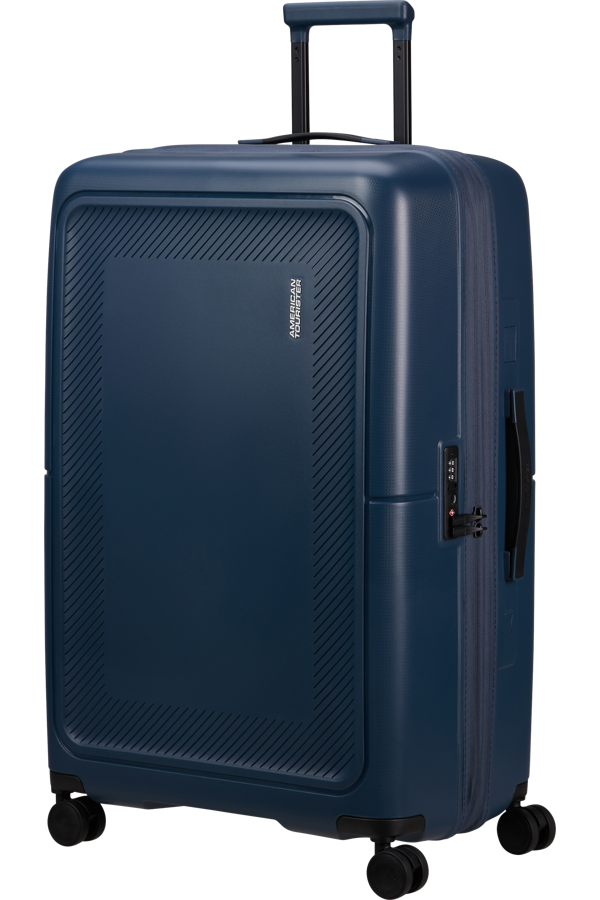 Mala de Viagem Grande 77cm Expansível 4 Rodas Azul Meia-Noite - DashPop | American Tourister
