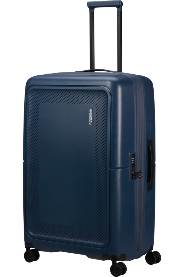 Mala de Viagem Grande 77cm Expansível 4 Rodas Azul Meia-Noite - DashPop | American Tourister