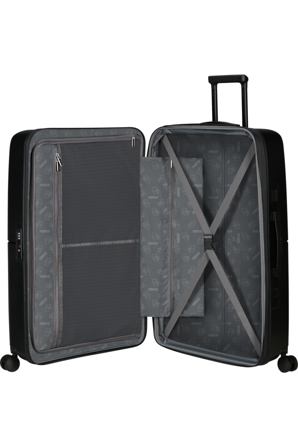 Mala de Viagem Grande 77cm Expansível 4 Rodas Preta - DashPop | American Tourister