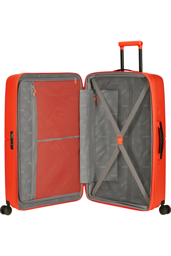 Mala de Viagem Grande 77cm Expansível 4 Rodas Vermelho Tangerina - DashPop | American Tourister