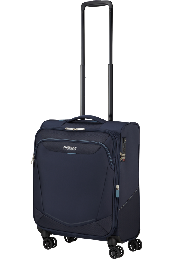 Mala de Cabine 55cm Expansível 4 Rodas Azul-Marinho - Summerride | American Tourister