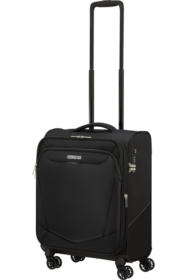 Mala de Cabine 55cm Expansível 4 Rodas Preto - Summerride | American Tourister