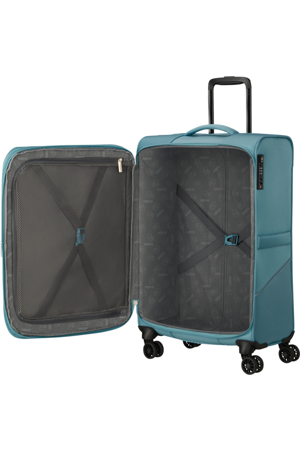 Mala de Viagem Média 69cm Expansível 4 Rodas Brisa Azul - Summerride | American Tourister