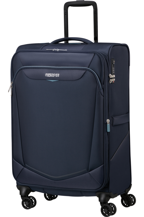 Mala de Viagem Média 69cm Expansível 4 Rodas Azul-Marinho - Summerride | American Tourister