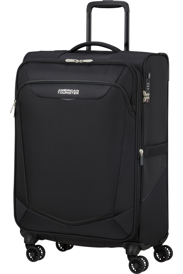 Mala de Viagem Média 69cm Expansível 4 Rodas Preto - Summerride | American Tourister
