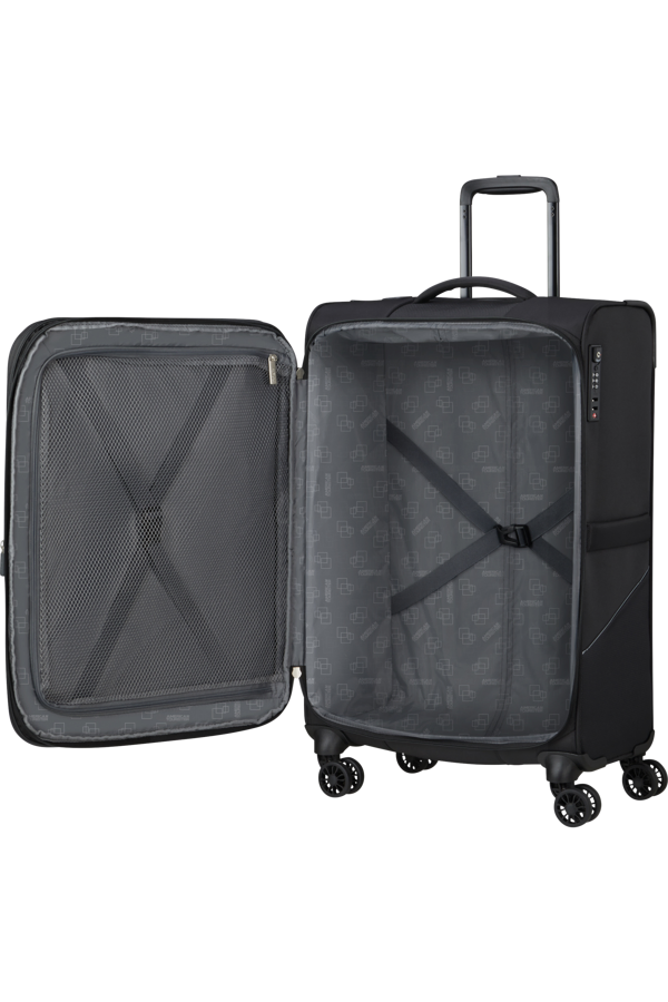 Mala de Viagem Média 69cm Expansível 4 Rodas Preto - Summerride | American Tourister