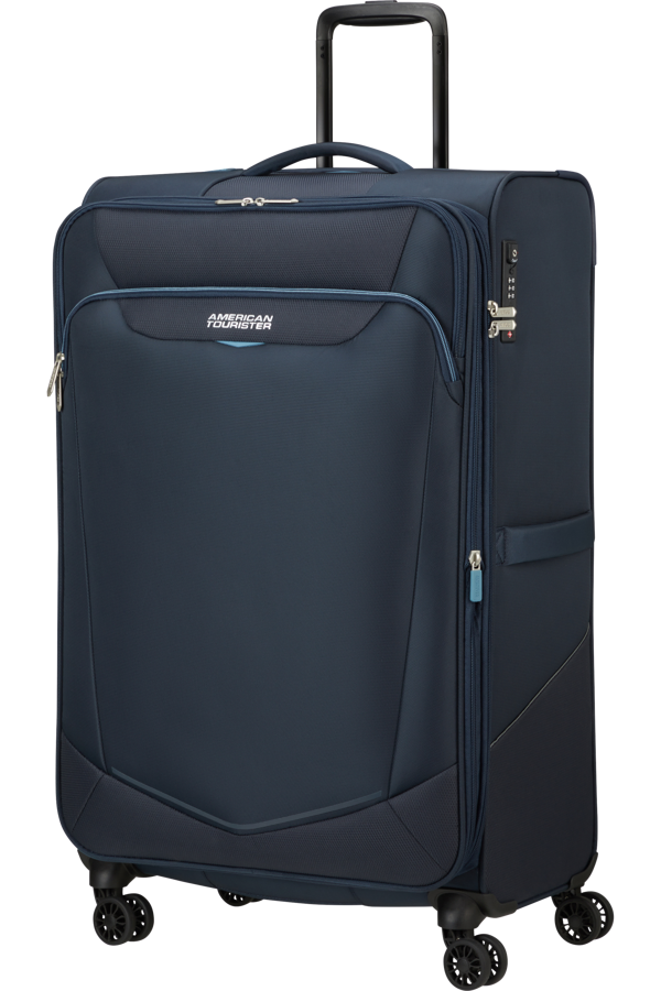 Mala de Viagem Grande 80cm Expansível 4 Rodas Azul-Marinho - Summerride | American Tourister