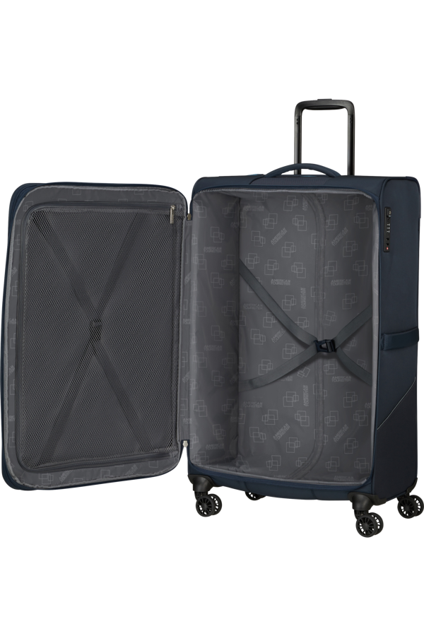 Mala de Viagem Grande 80cm Expansível 4 Rodas Azul-Marinho - Summerride | American Tourister