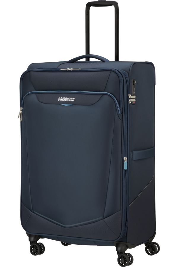 Mala de Viagem Grande 80cm Expansível 4 Rodas Azul-Marinho - Summerride | American Tourister