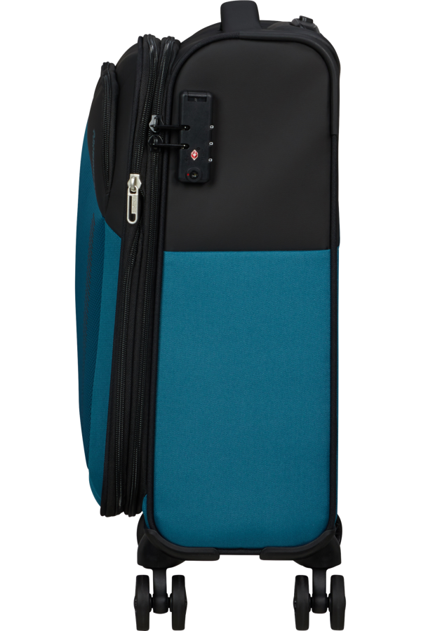 Mala de Cabine 55cm Expansível 4 Rodas Preto/Azul - Daring Dash | American Tourister