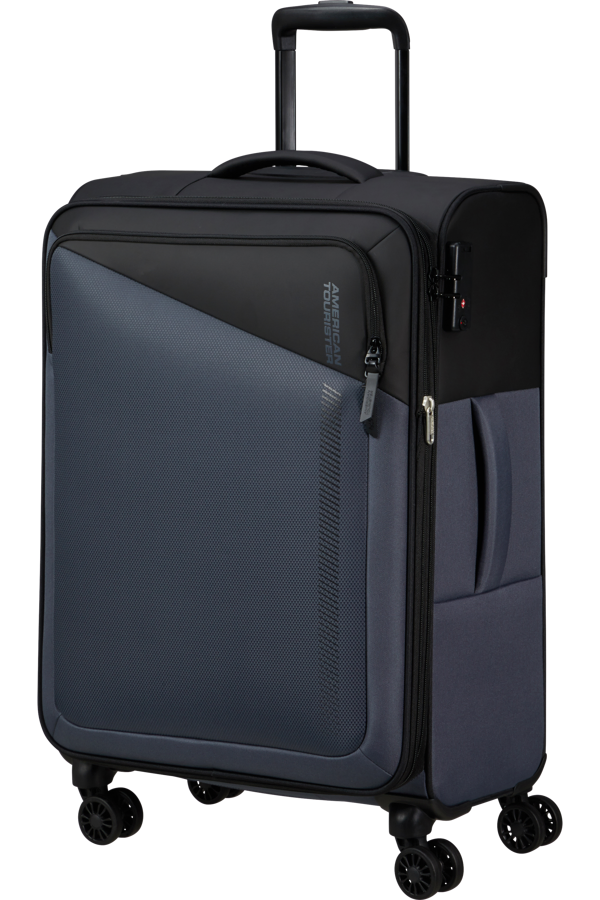 Mala de Viagem Média 67cm Expansível 4 Rodas Preto/Cinzento - Daring Dash | American Tourister
