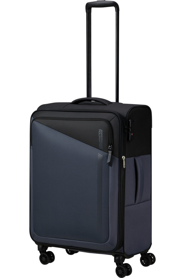 Mala de Viagem Média 67cm Expansível 4 Rodas Preto/Cinzento - Daring Dash | American Tourister