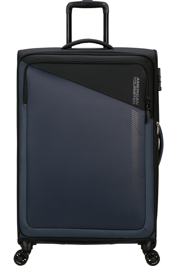 Mala de Viagem Grande 77cm Expansível 4 Rodas Preto/Cinzento - Daring Dash | American Tourister