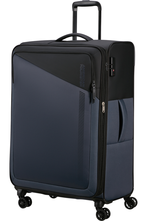 Mala de Viagem Grande 77cm Expansível 4 Rodas Preto/Cinzento - Daring Dash | American Tourister