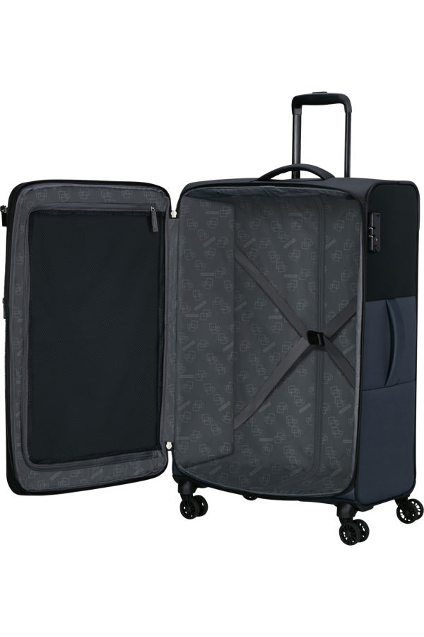 Mala de Viagem Grande 77cm Expansível 4 Rodas Preto/Cinzento - Daring Dash | American Tourister