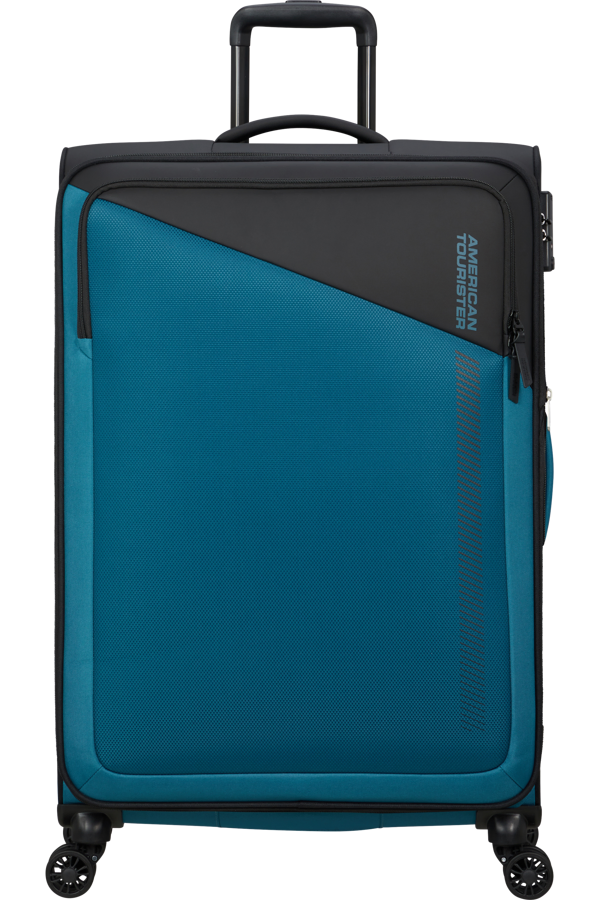 Mala de Viagem Grande 77cm Expansível 4 Rodas Preto/Azul - Daring Dash | American Tourister